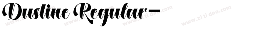 Dustine Regular字体转换